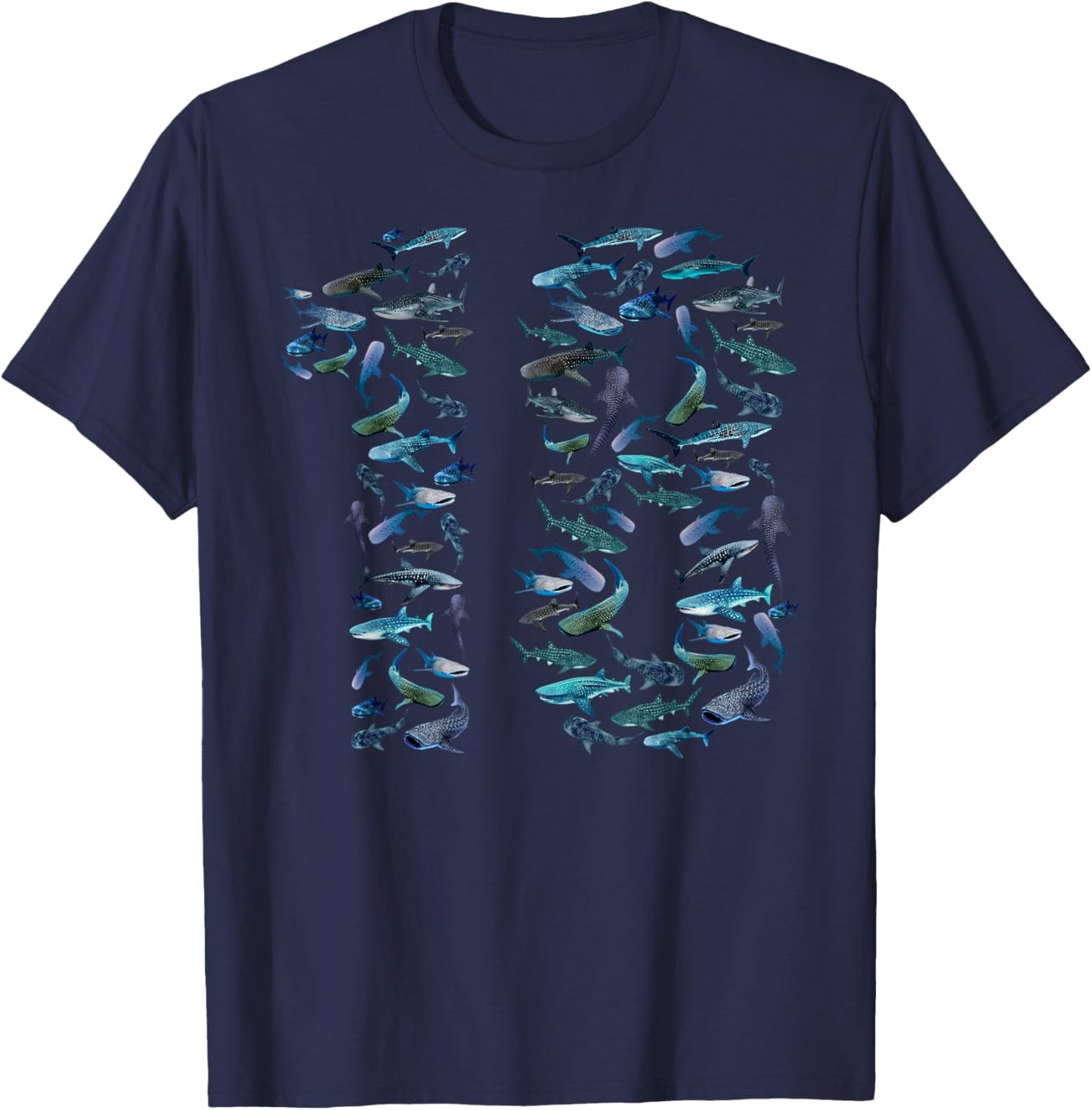 18th Birthday Boy & Girl Eighteen-Year-Old Fish Whale Shark T-Shirt - T-Shirt | Navy