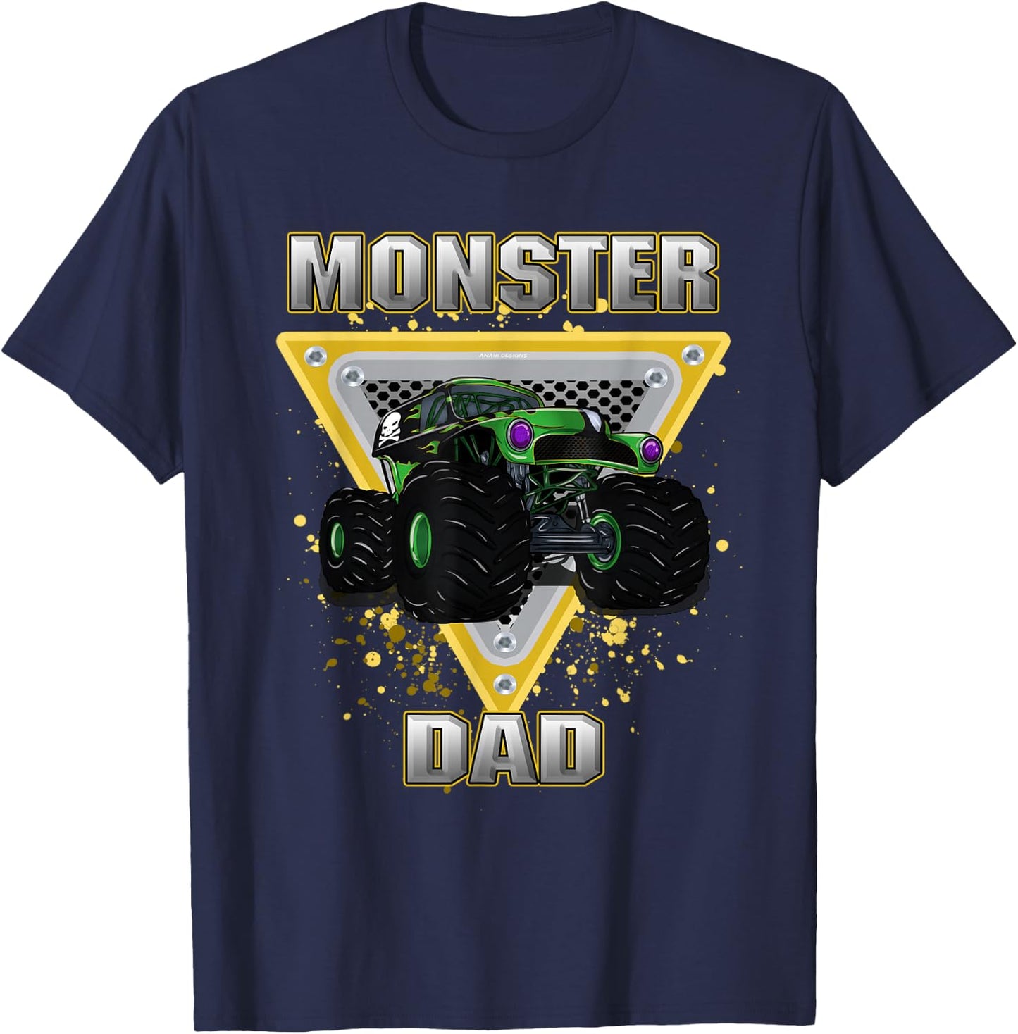 Monster Truck Dad T-Shirt - T-Shirt | Navy