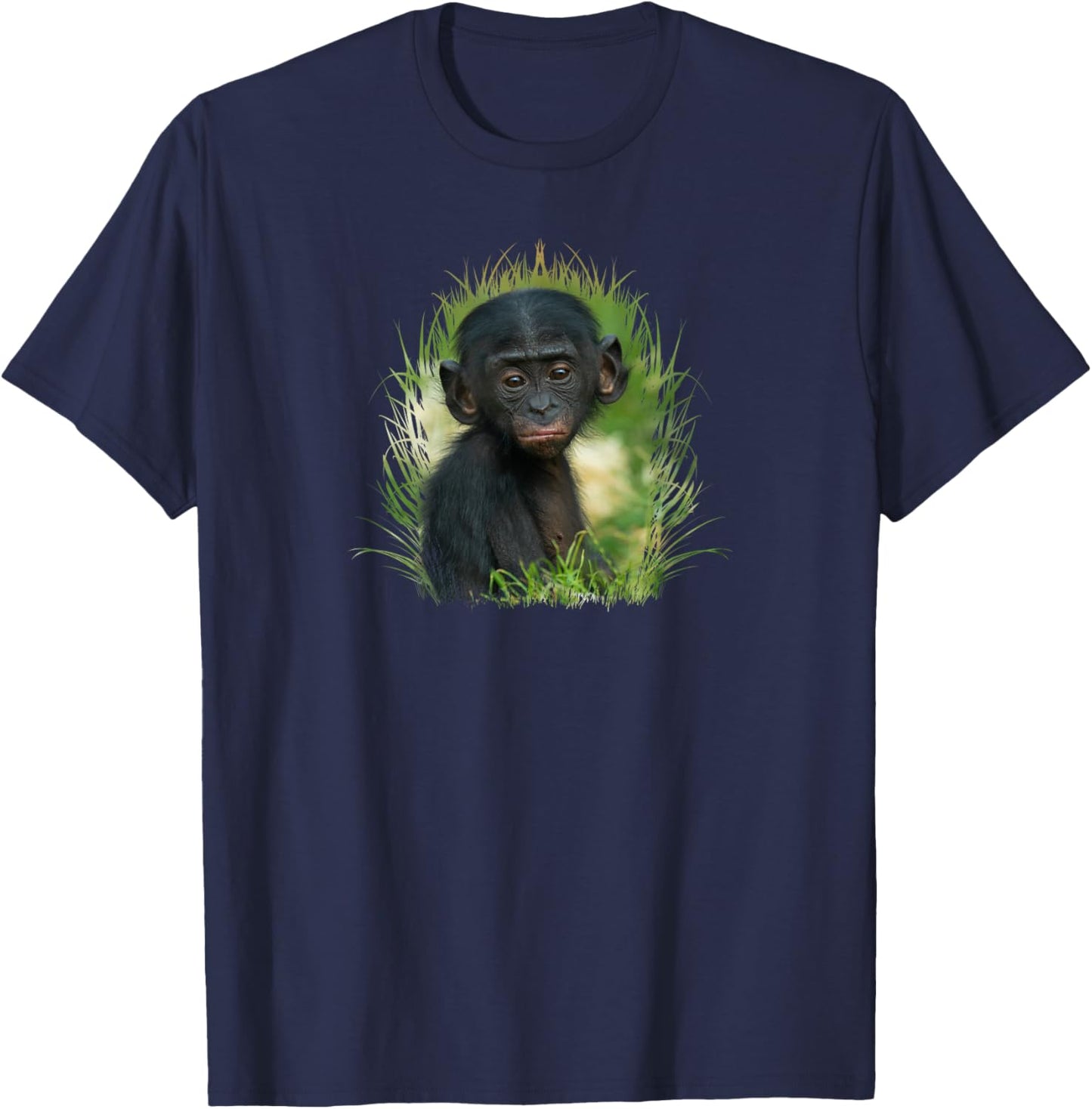 Baby Bonobo Ape T-Shirt - T-Shirt | Navy