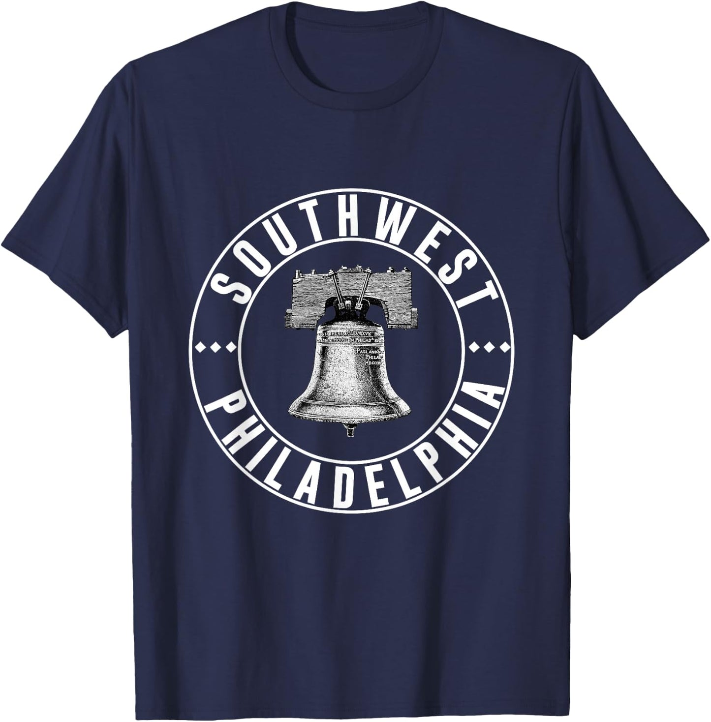 Southwest Philly Neighborhood Philadelphia Liberty Bell T-Shirt - T-Shirt | Navy