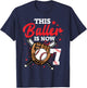 7th Birthday Baseball Boy 7 Year Old Baseball Player T-Shirt - T-Shirt | Navy