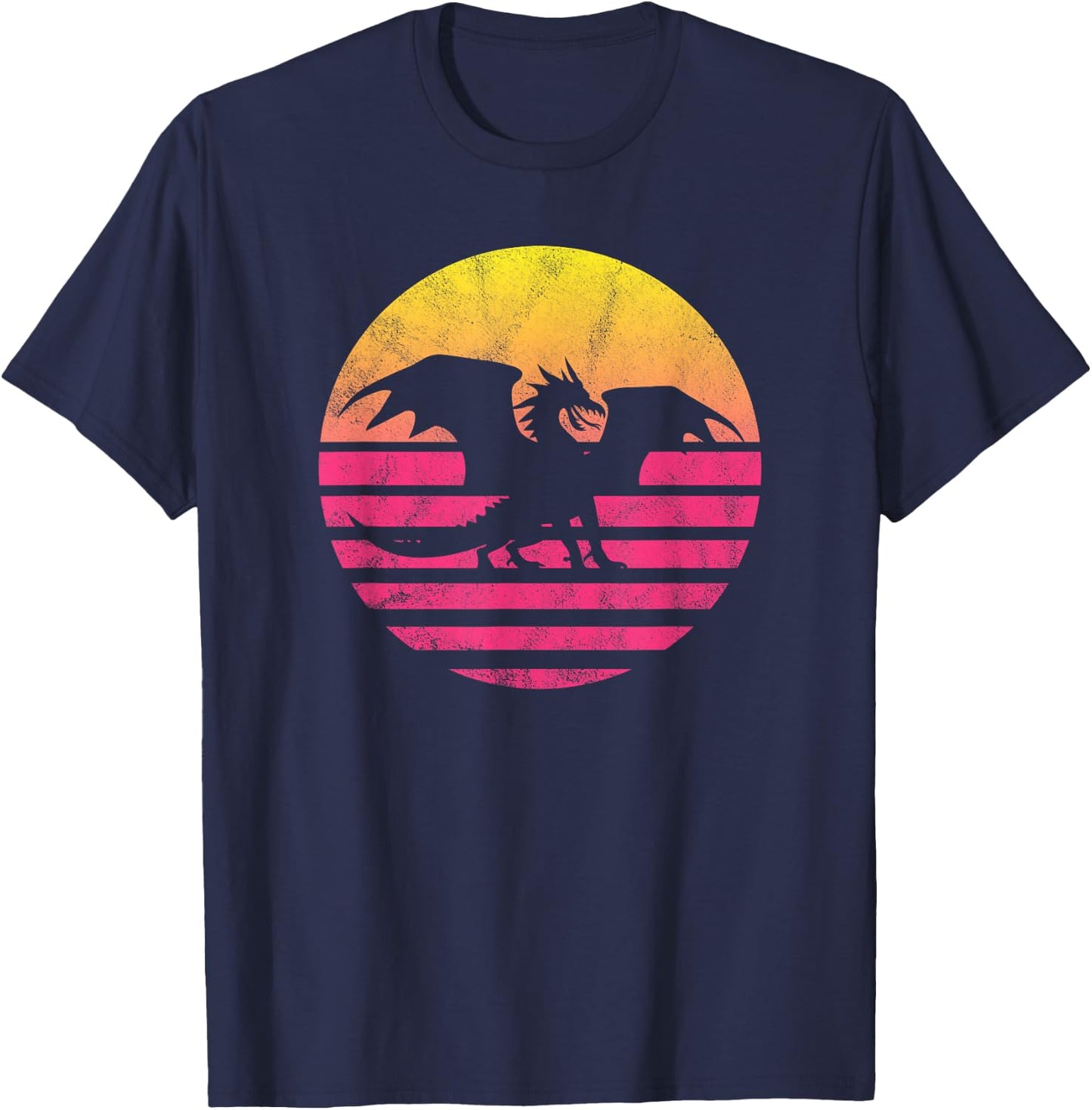 Classic Dragon Fantasy Gift T-Shirt - T-Shirt | Navy