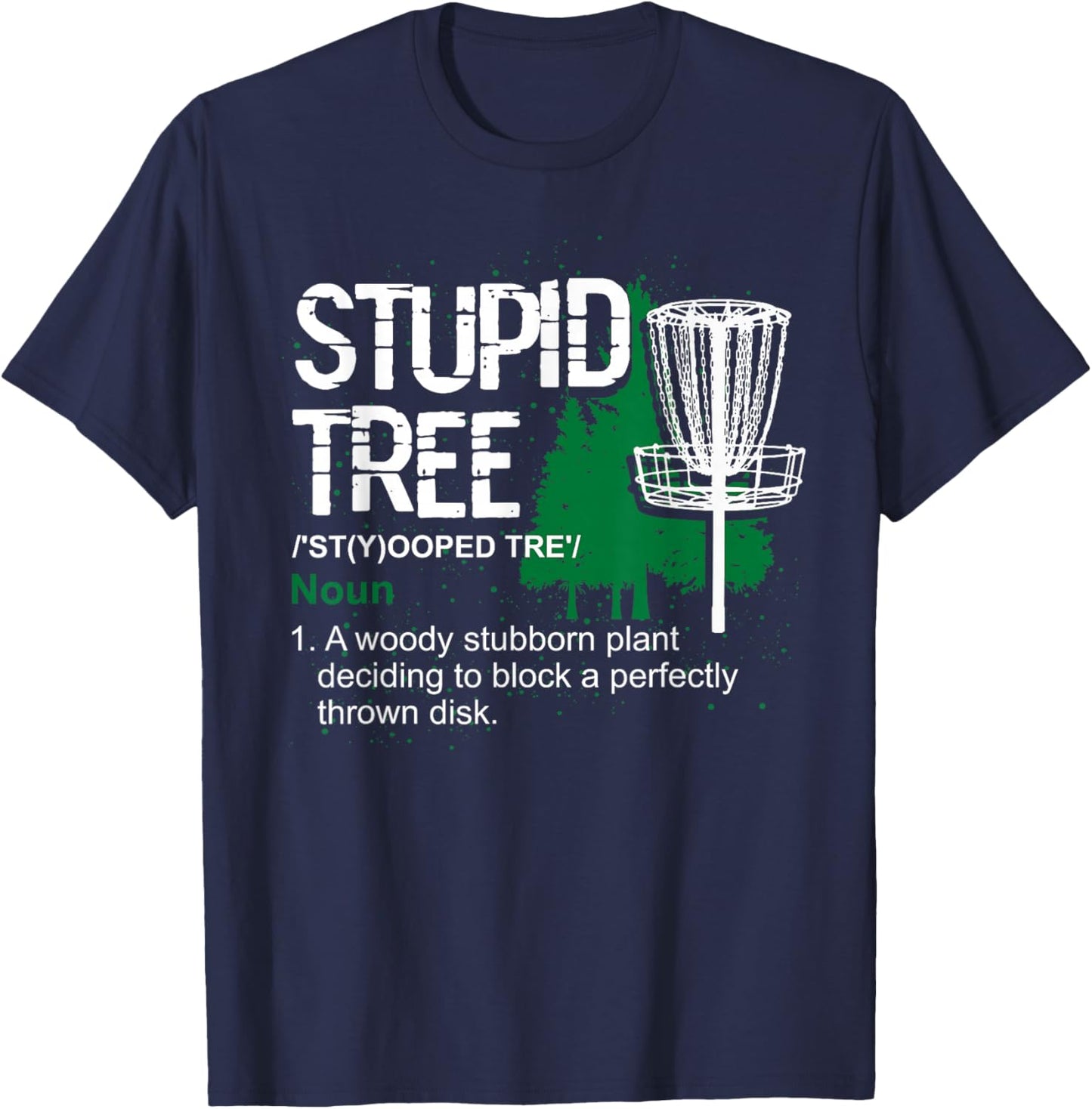 Funny Disc Golfer Hobby Sports Gift Disc Golf T-Shirt - T-Shirt | Navy