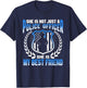 My Best Friend Is A Brave Police Officer Proud Police Friend T-Shirt - T-Shirt | Navy