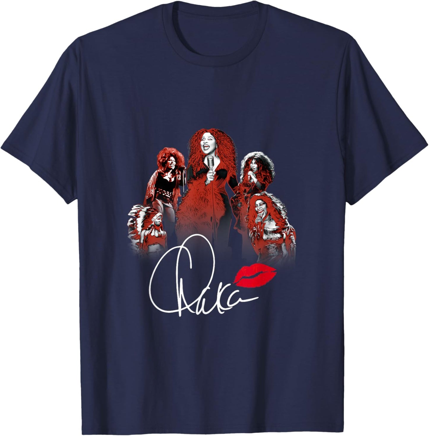 Chaka Khan - Lips 50 T-Shirt - T-Shirt | Navy