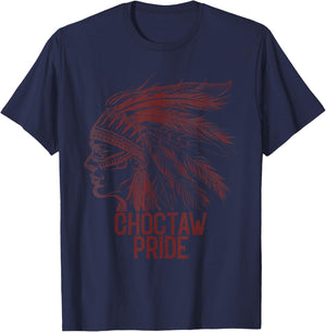 choctaw Oklahoma OK | Pride Native American T-Shirt - T-Shirt | Navy