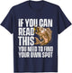 If You Can Read This You Need To Find Your Own Spot - Fish T-Shirt - T-Shirt | Navy