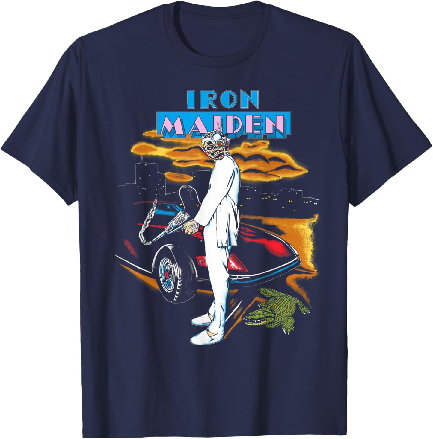 Iron Maiden Vice is Nice T-Shirt - T-Shirt | Navy