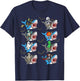 Halloween Skeleton Zombie Riding Shark Mummy Vampire Boys T-Shirt - T-Shirt | Navy
