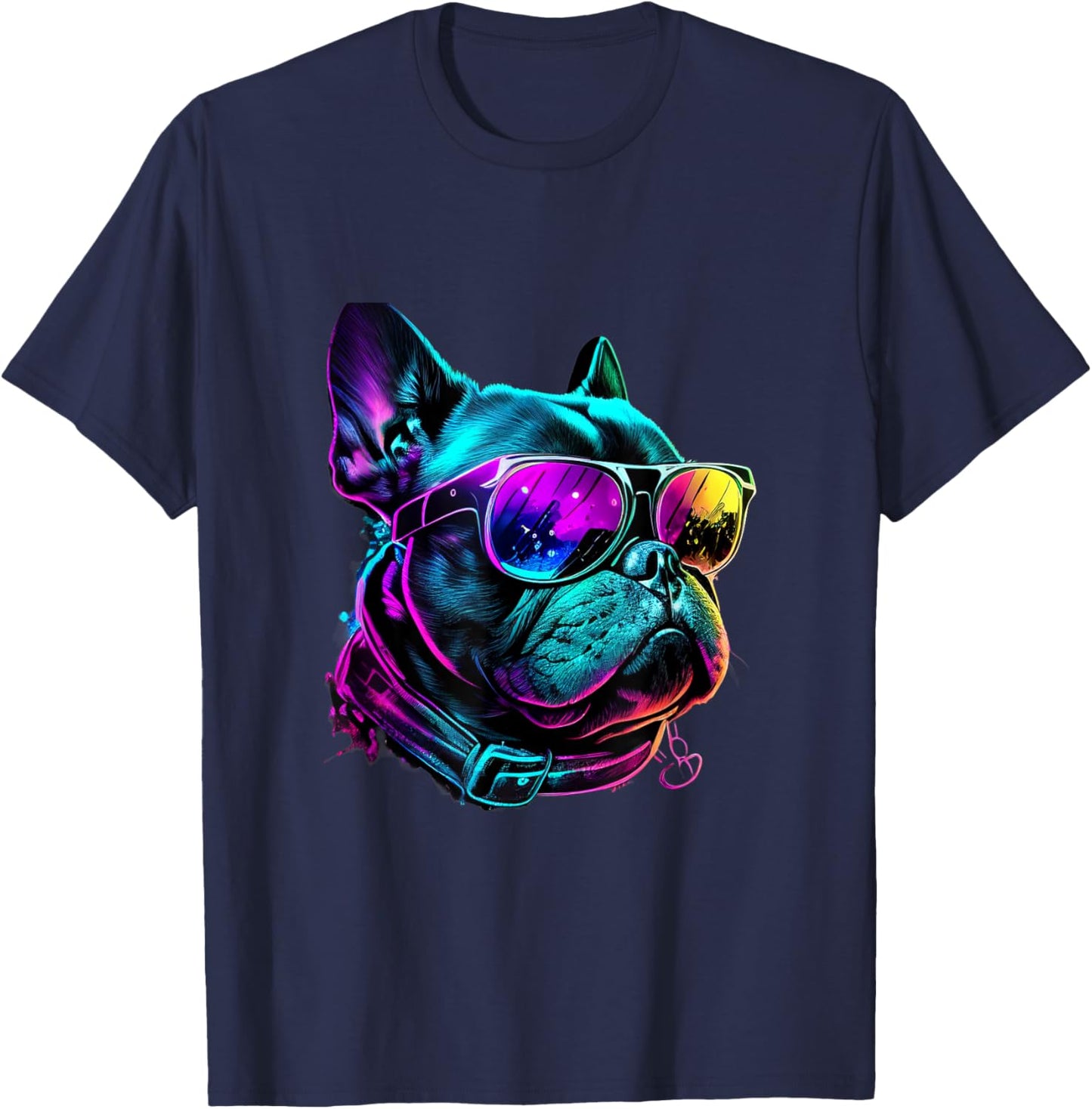 French Bulldog Dogs French Bulldogs T-Shirt - T-Shirt | Navy