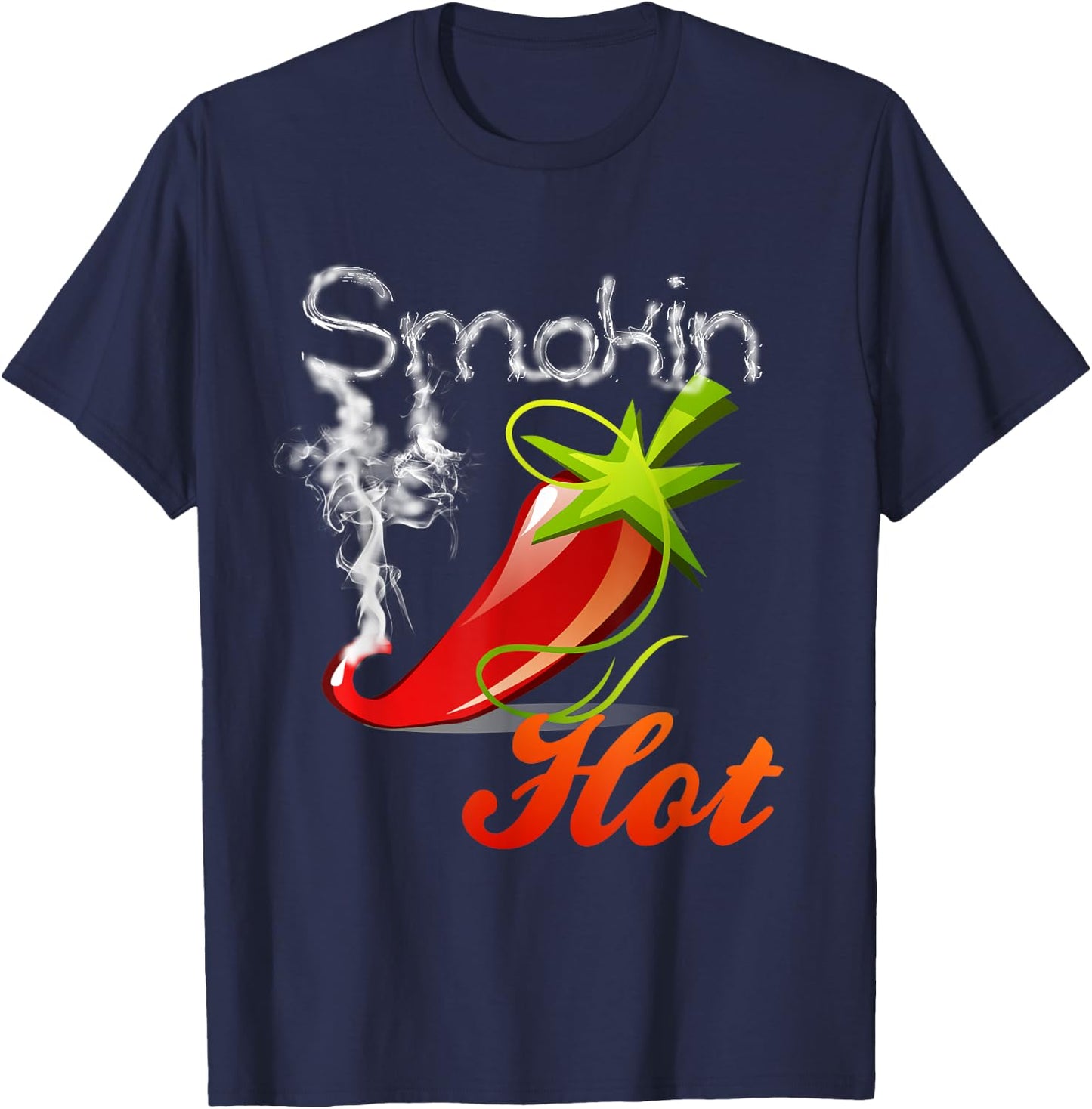 Spicy Shirt Mexican Hot Jalapeno Funny Gift T-Shirt - T-Shirt | Navy