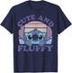Disney Lilo & Stitch 626 Stitch Day Cute and Fluffy Portrait T-Shirt - T-Shirt | Navy