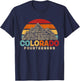 Colorado 14ers Fourteeners Rocky Mountain State Hiker Retro T-Shirt - T-Shirt | Navy
