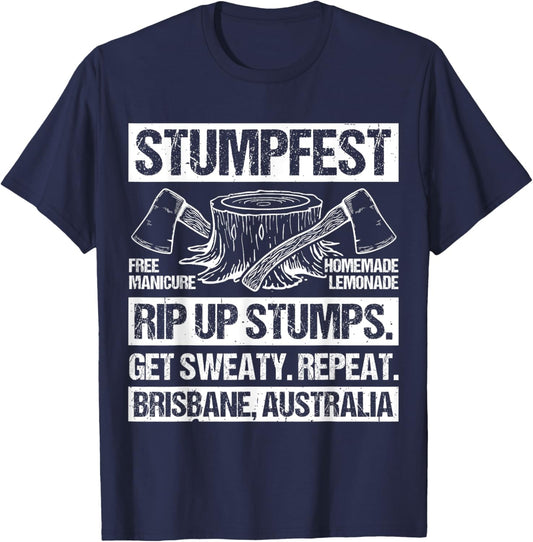 STUMPFEST FREE MANICURE HOMEMADE LEMONADE. Fun Party T-Shirt - T-Shirt | Navy