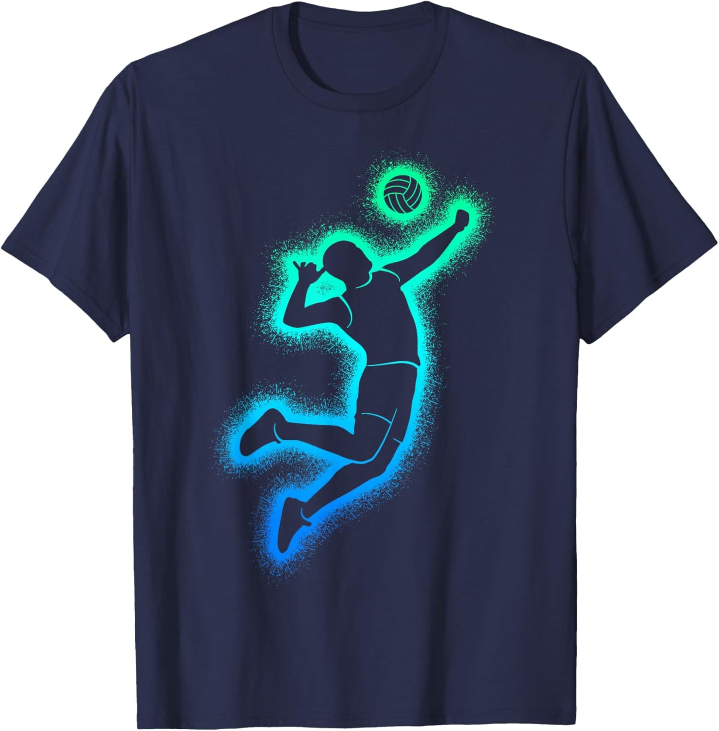Volleyball Spieler Männer Jungen Volleyballer T-Shirt - T-Shirt | Navy
