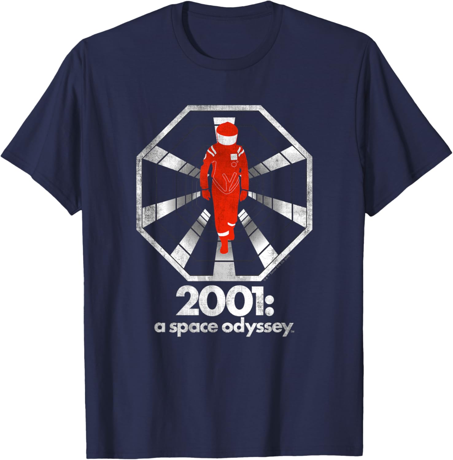 2001: A Space Odyssey Spaceman Logo T-Shirt - T-Shirt | Navy