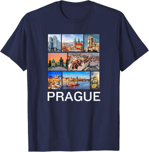 Prague Czech Republic Souvenir Prague T-Shirt - T-Shirt | Navy