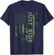 Vintage USA Camouflage Just Ride Horse, Horseback Riding T-Shirt - T-Shirt | Navy