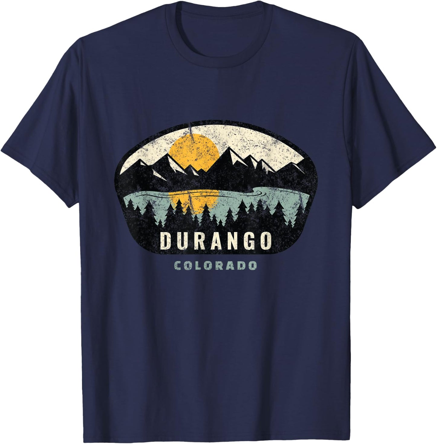 Durango Colorado, Outdoors, CO Vacation Souvenir T-Shirt - T-Shirt | Navy