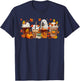Cups Of Iced Latte & Great Pyrenees Fall Leaves Thanksgiving T-Shirt - T-Shirt | Navy