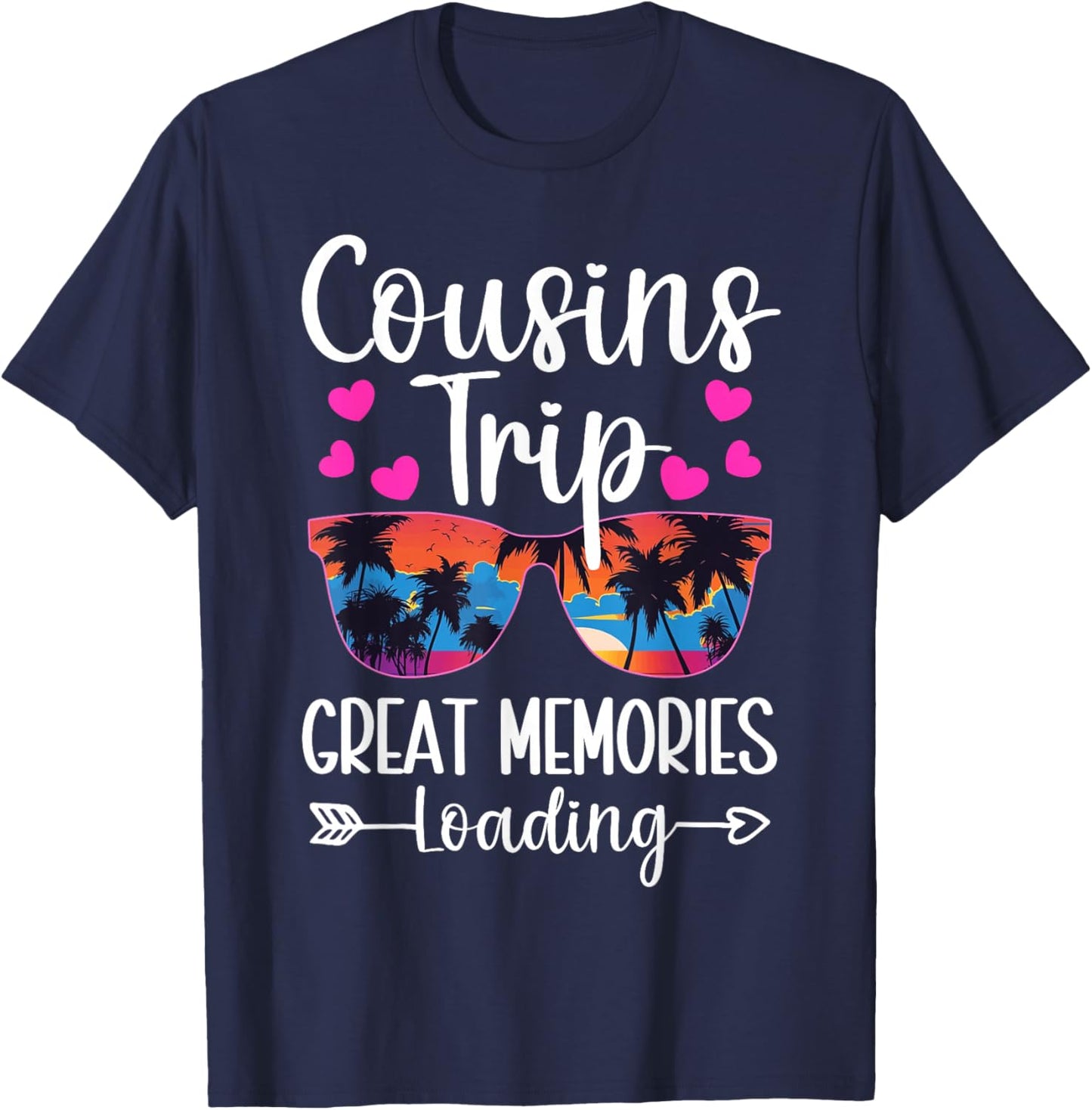 Kids Cousin Cruise Summer Vacation Memories Trip Cousin Crew T-Shirt - T-Shirt | Navy