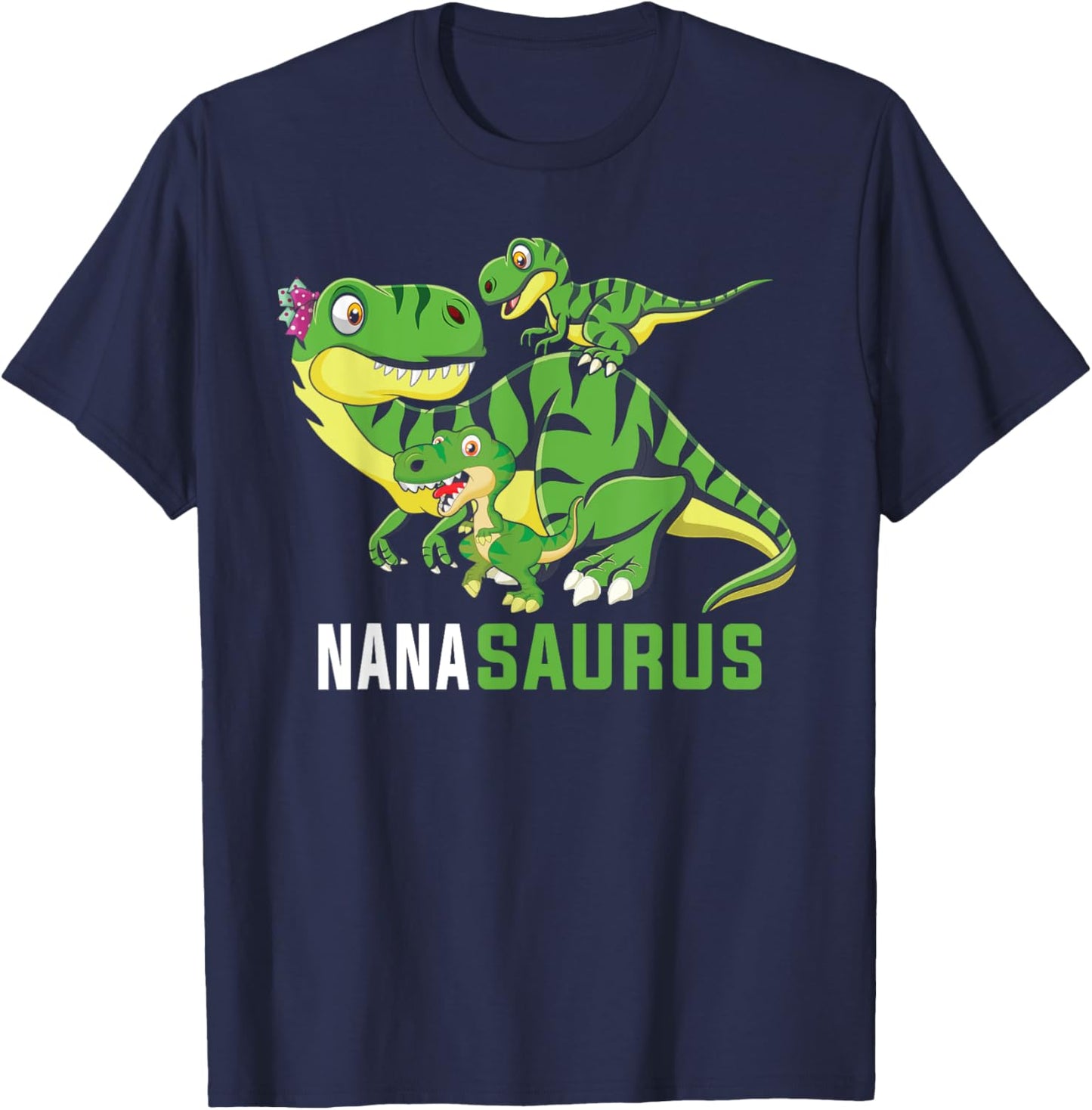 NANAsaurus Cute NANA Saurus Dinosaur Matching Family T-Shirt - T-Shirt | Navy