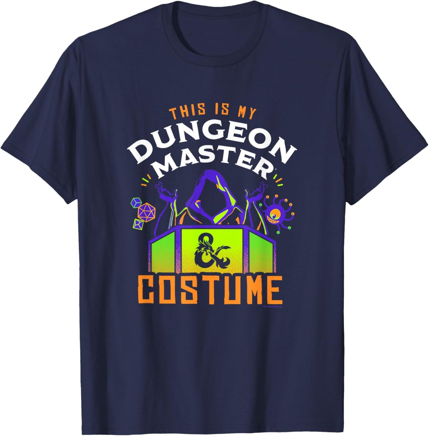 Dungeons & Dragons Halloween My Dungeon Master Costume T-Shirt - T-Shirt | Navy