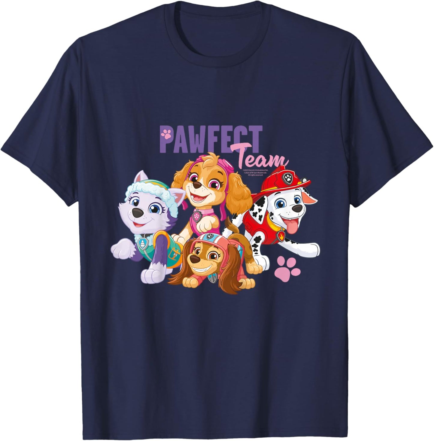 Paw Patrol - Pawfect Team , Black, S T-Shirt - T-Shirt | Navy