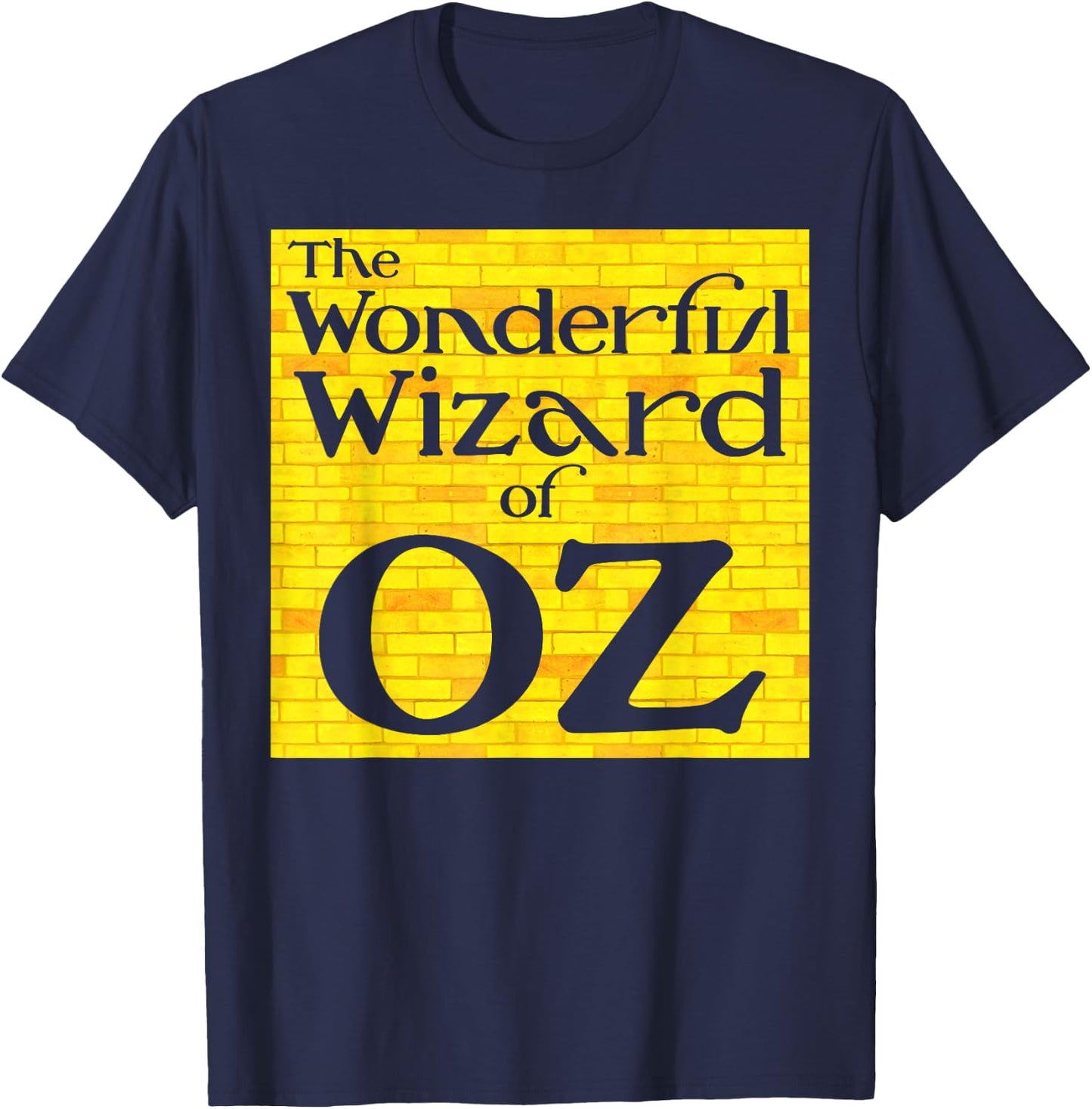 The Wonderful Wizard of OZ Yellow Brick Road to Emerald City T-Shirt - T-Shirt | Navy