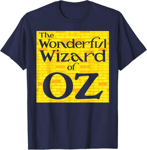 The Wonderful Wizard of OZ Yellow Brick Road to Emerald City T-Shirt - T-Shirt | Navy