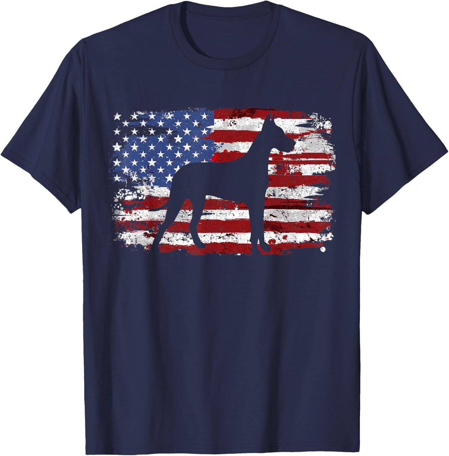 Great Dane Vintage American Flag T-Shirt - T-Shirt | Navy