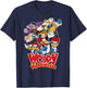 Woody Woodpecker Group Shot Vintage Poster T-Shirt - T-Shirt | Navy