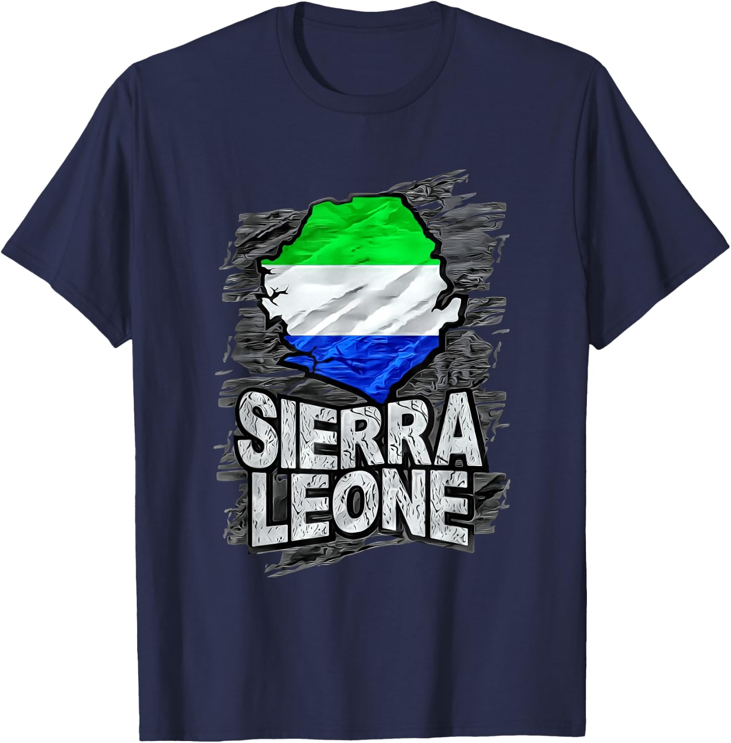 Sierra Leone T-Shirt - T-Shirt | Navy