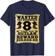 Kids 8 Year Old Cowboy Birthday Party Wild West Western 8th Gift T-Shirt - T-Shirt | Navy