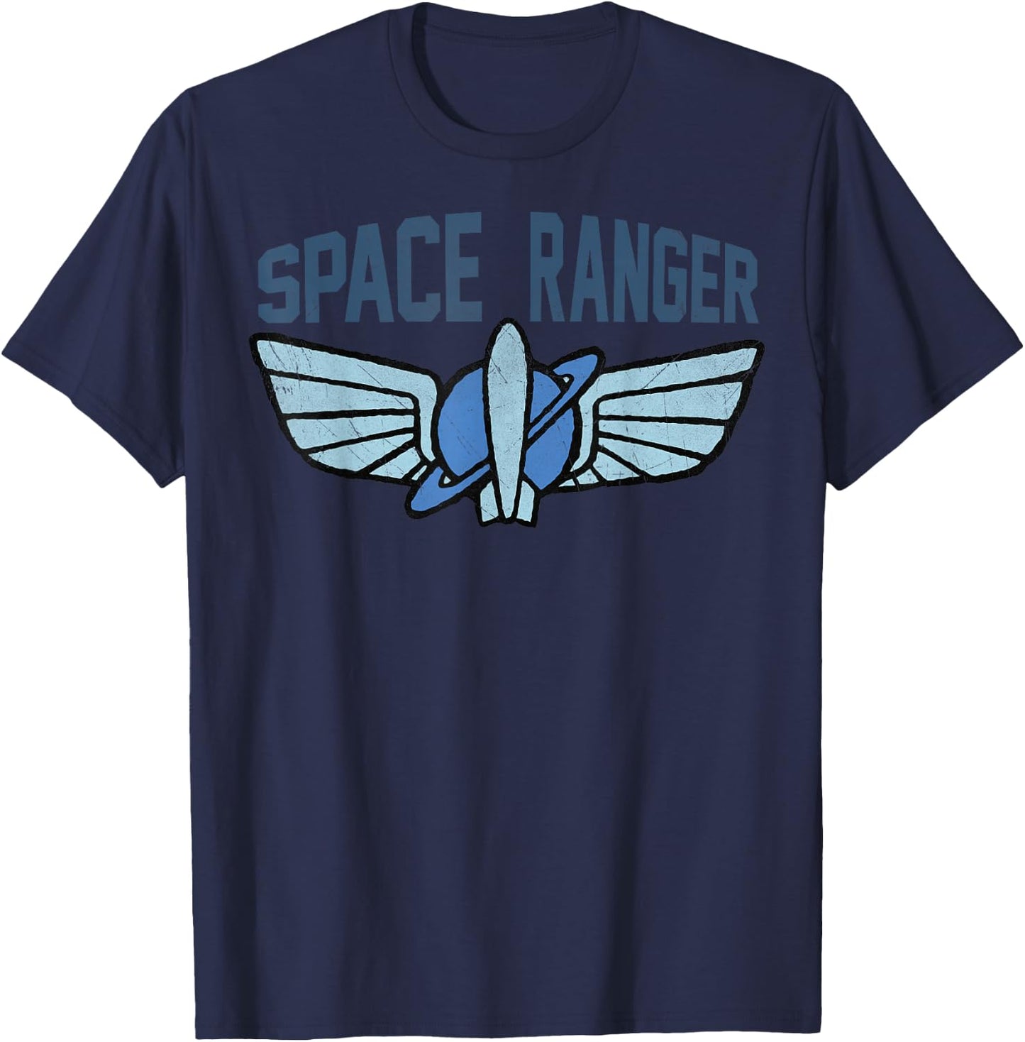 Disney Pixar Toy Story 4 Buzz Lightyear Space Ranger Badge T-Shirt - T-Shirt | Navy