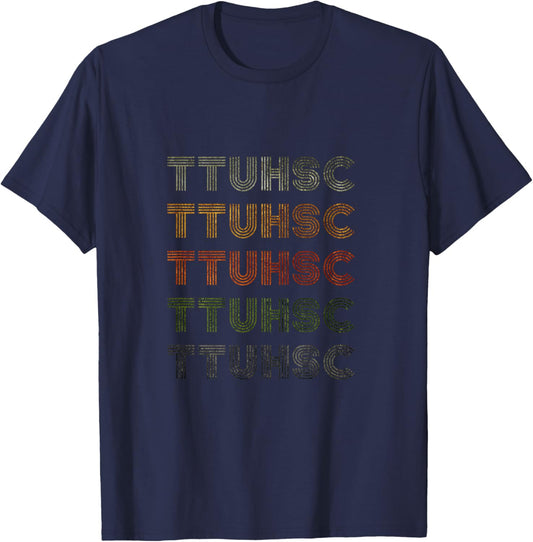 Love Heart Ttuhsc Grunge Vintage Style Black Ttuhsc T-Shirt - T-Shirt | Navy