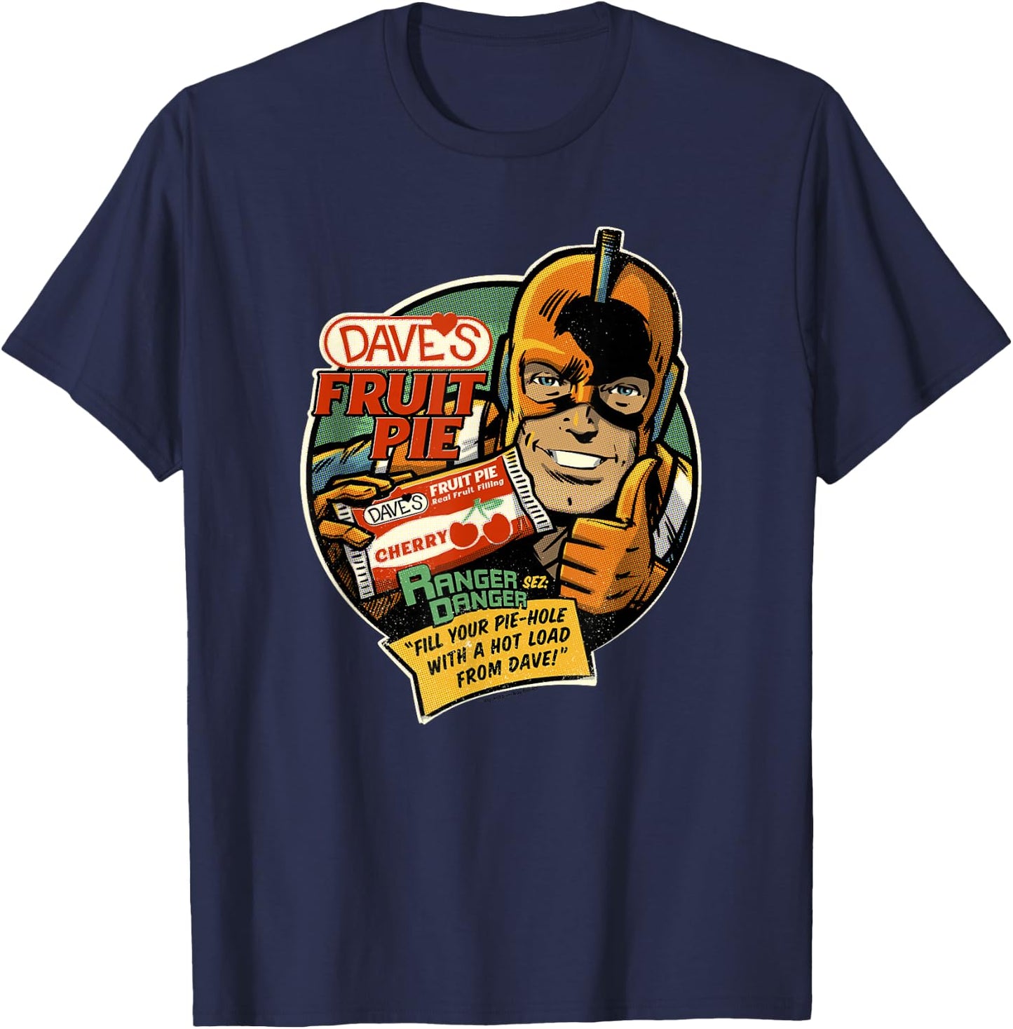 Clerks III Dave's Fruit Pie Ranger Danger Vintage T-Shirt - T-Shirt | Navy