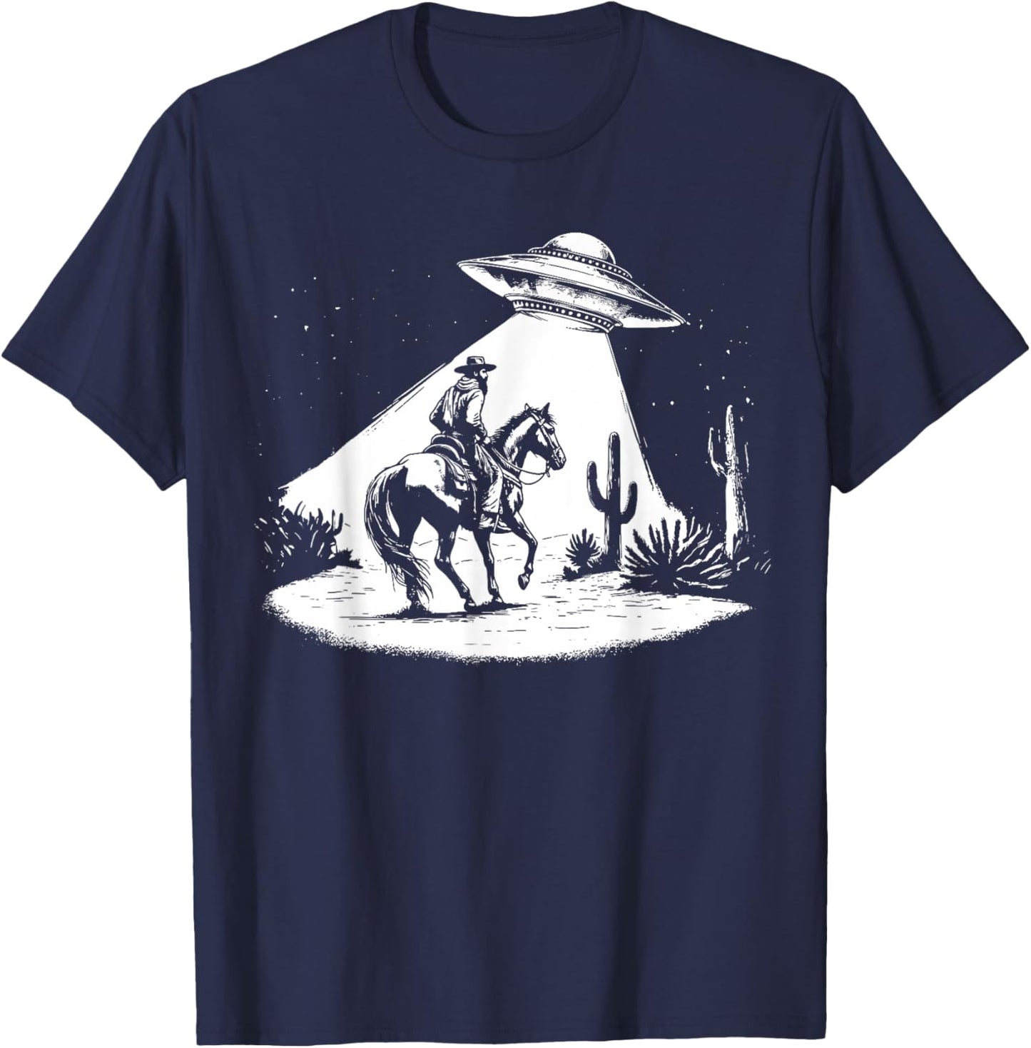 UFO Howdy Alien Cowboy Halloween Costume Ufo Western T-Shirt - T-Shirt | Navy