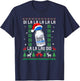 Funny Medical Worker Ugly Christmas Design T-Shirt - T-Shirt | Navy