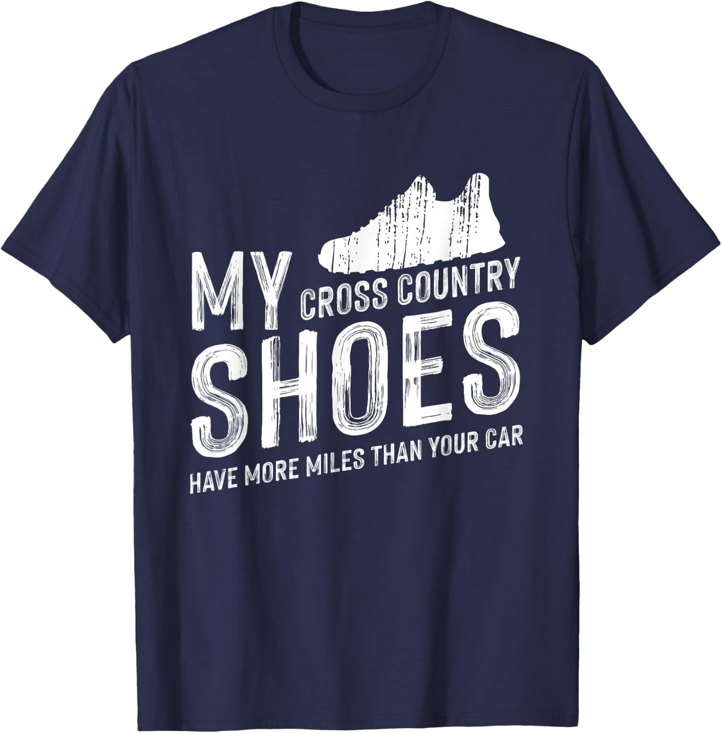 Cross Country Running - XC Run Runner T-Shirt - T-Shirt | Navy
