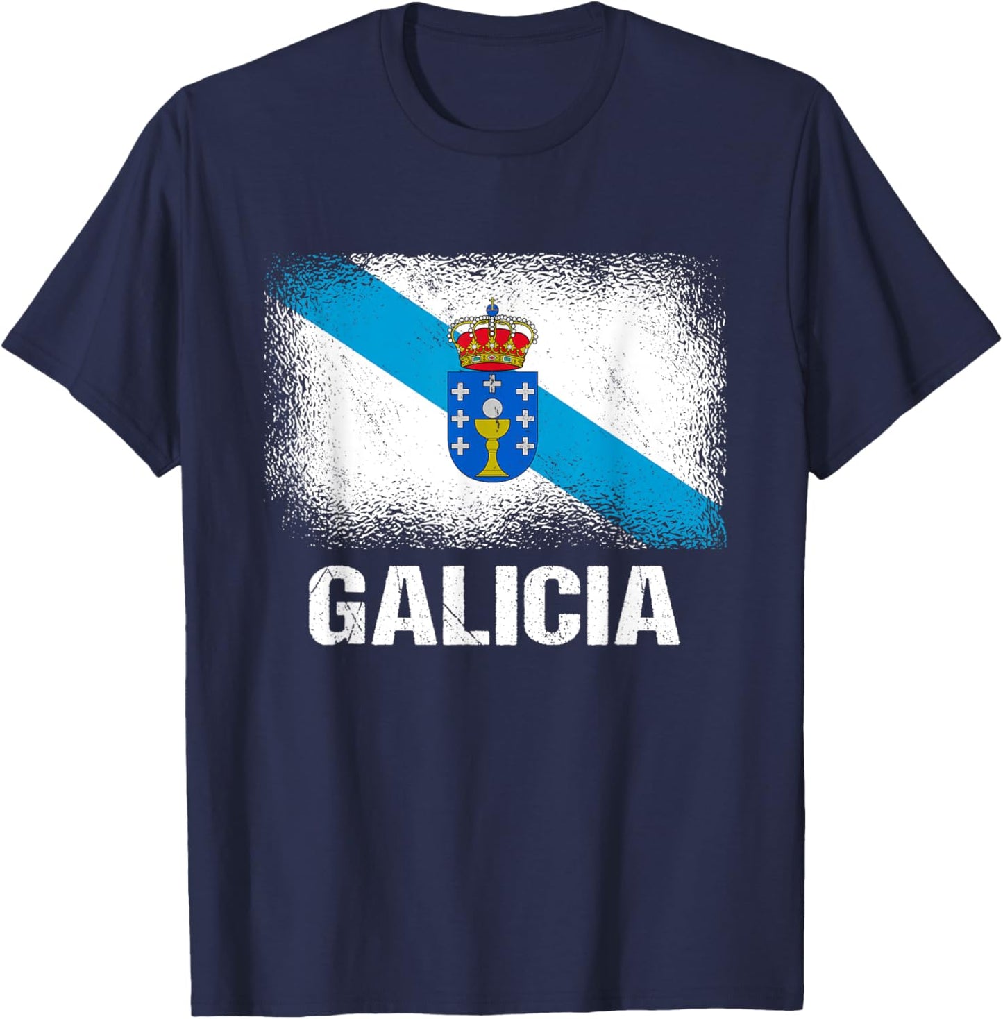 Galicia Flag T-Shirt - T-Shirt | Navy