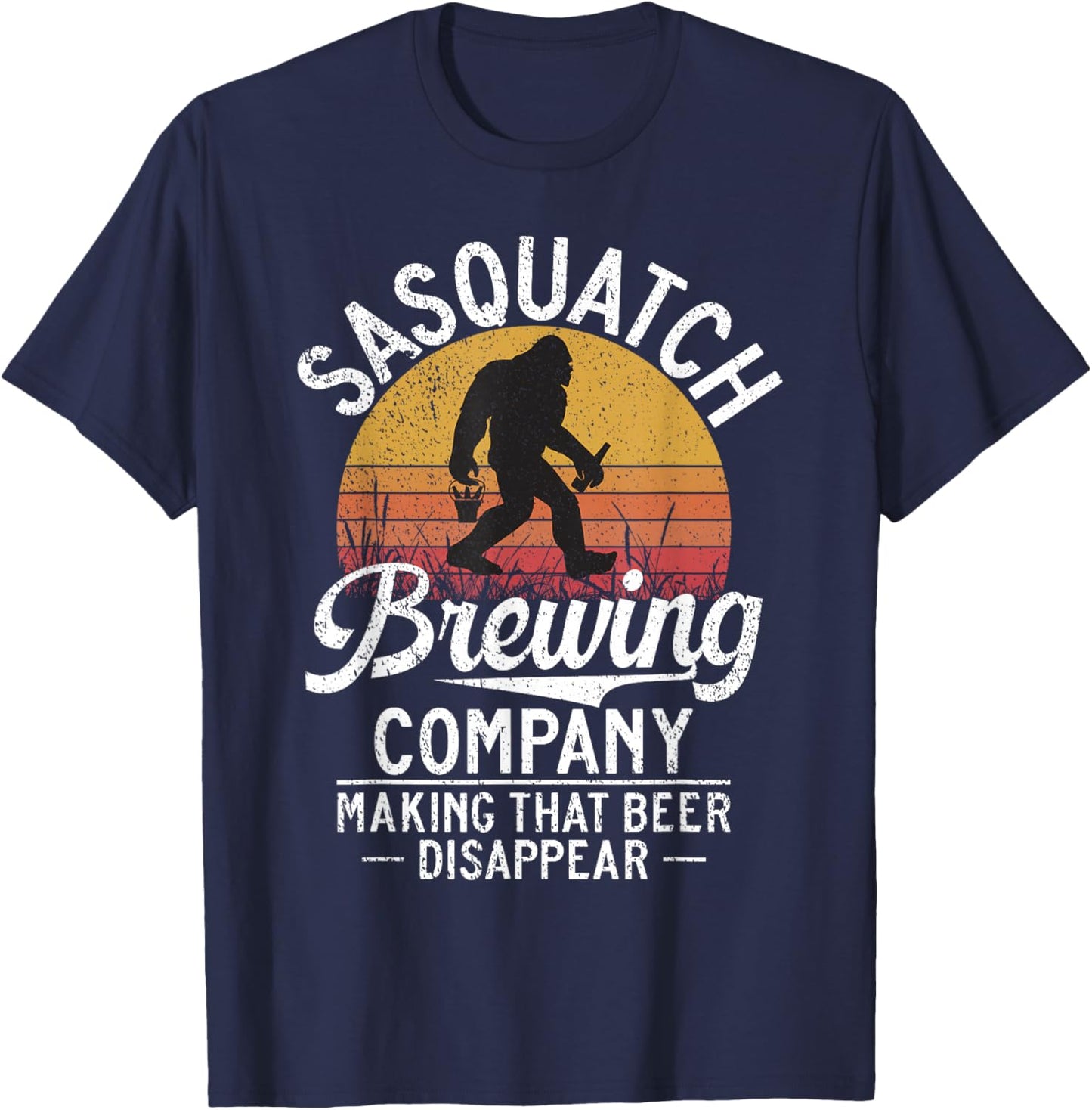 Sasquatch Bigfoot Brewing Beer T-Shirt - T-Shirt | Navy