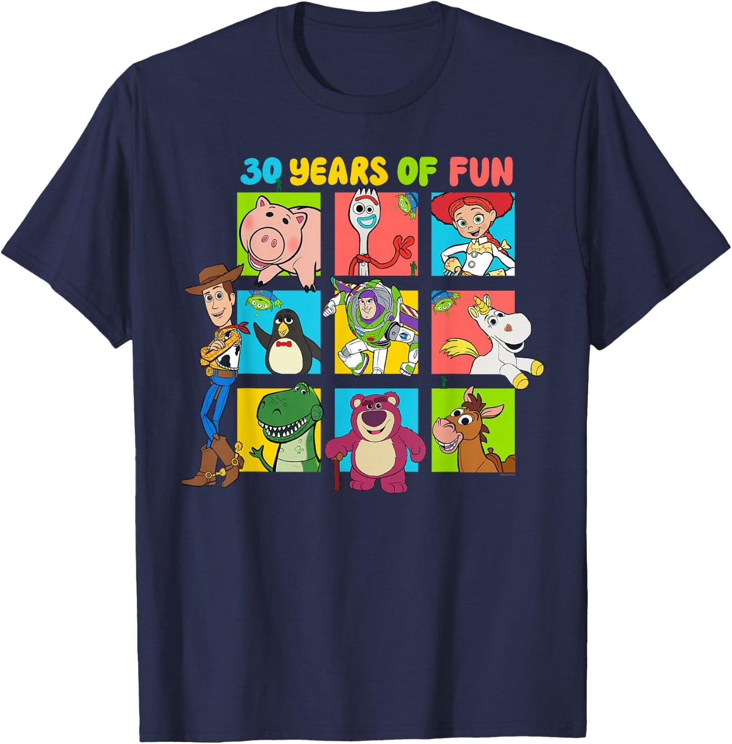 Disney & Pixar's Toy Story 30th Anniversary 30 Years of Fun T-Shirt - T-Shirt | Navy