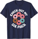Funny Check Out My 6 Pack Donut Gym 6 Pack Donuts T-Shirt - T-Shirt | Navy