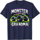 Monster Truck Race Racer Driver Grandma Mother's Day T-Shirt - T-Shirt | Navy