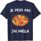 I Can't Have Paella , Black, S T-Shirt - T-Shirt | Navy