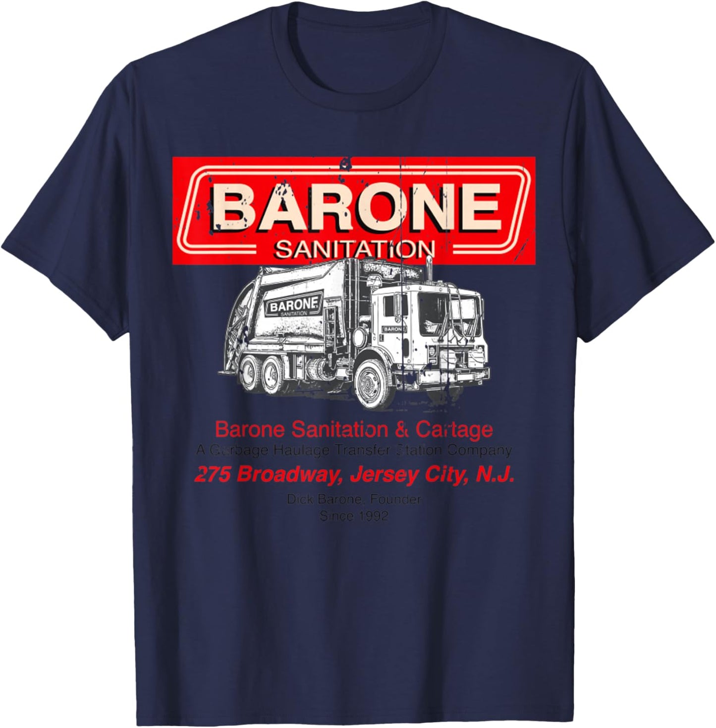 Vintage Barone Sanitation T-Shirt - T-Shirt | Navy