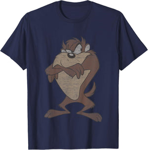 Kids Looney Tunes Tasmanian Devil Simple Portrait T-Shirt - T-Shirt | Navy