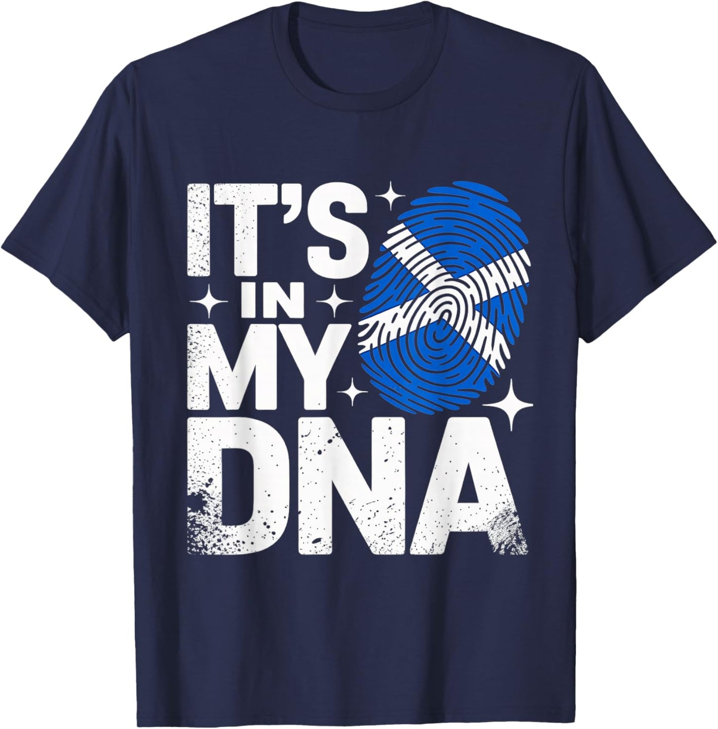 It's in My DNA Scottish Flag Scotland T-Shirt - T-Shirt | Navy