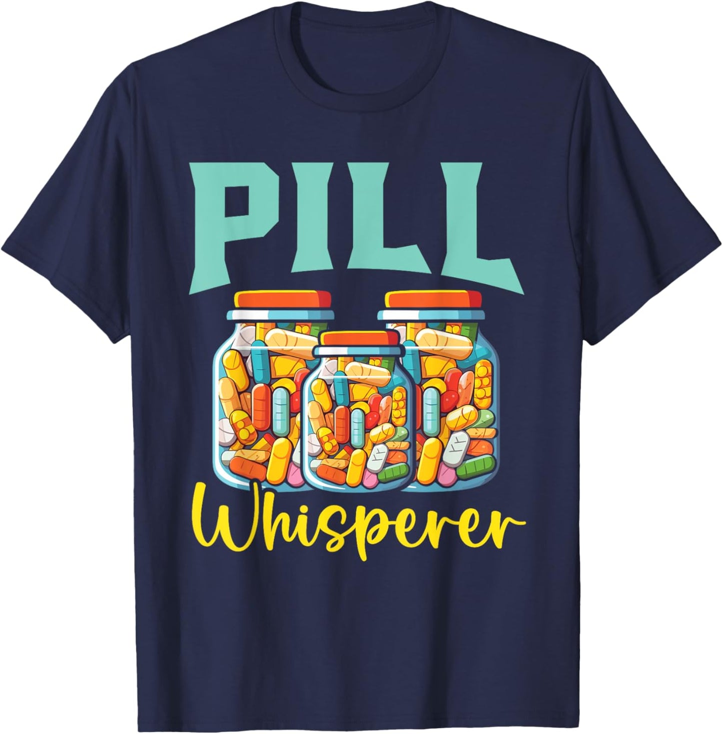 Pharmacist Prescription Pharmacy Tech Medicine Medical T-Shirt - T-Shirt | Navy